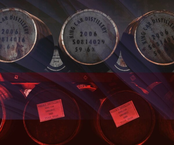 Fûts de vieillissement de vin qui illustrent le savoir faire de l'agence Les Vieilles Prunes Vins et Spiritueux